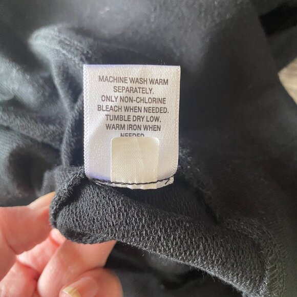 Converse One Star women's medium black short sleeve stretchy pullover top casual - Picture 10 of 10